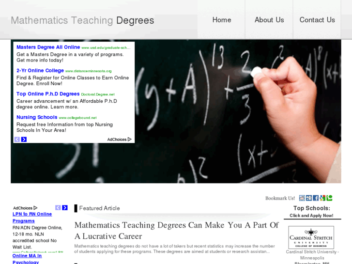 www.mathematicsteachingdegrees.com