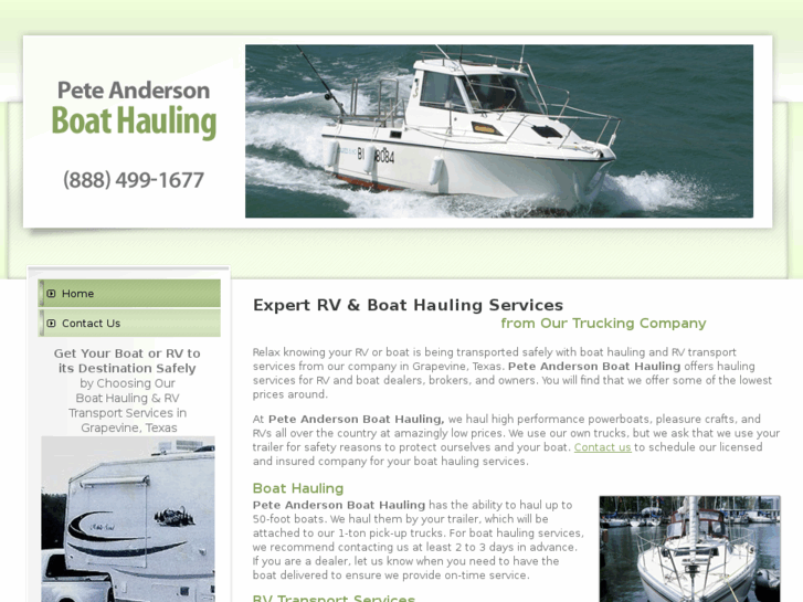 www.peteandersonboathauling.com