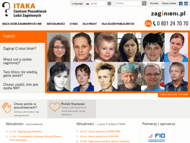 www.zaginieni.pl