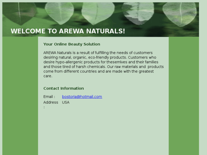 www.arewanaturals.net