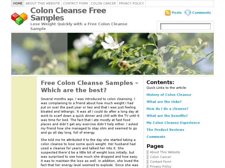 www.coloncleansefreesamples.com