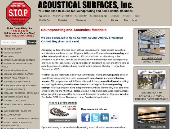 www.acousticalsurfaces.com