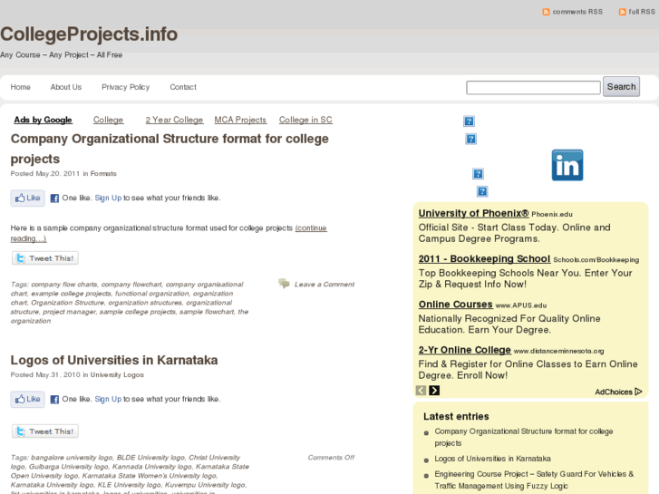 www.collegeprojects.info
