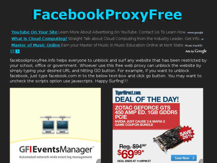 www.facebookproxyfree.info