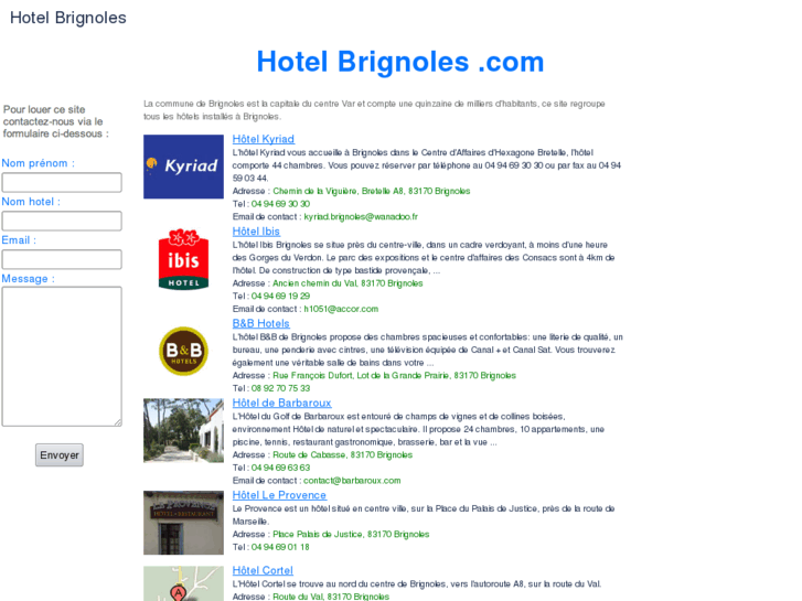 www.hotelbrignoles.com