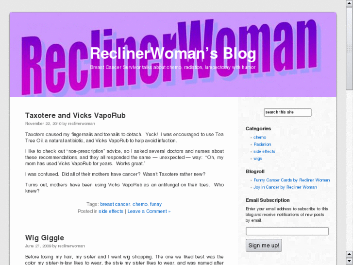 www.reclinerwoman.com