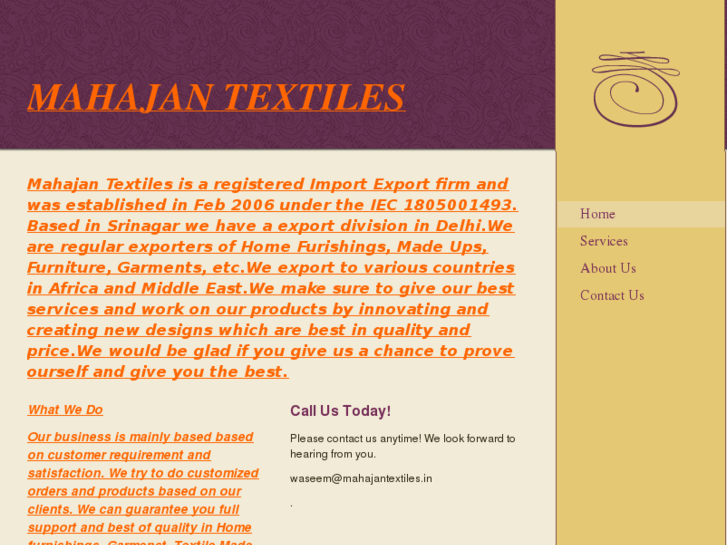 www.mahajantextiles.in