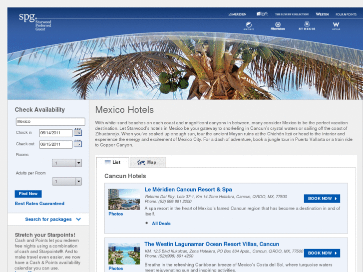 www.starwoodhotelsmexico.com