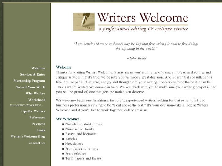 www.writerswelcome.com