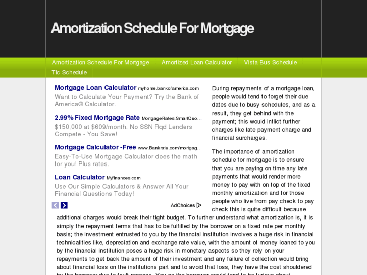 www.amortizationscheduleformortgage.info