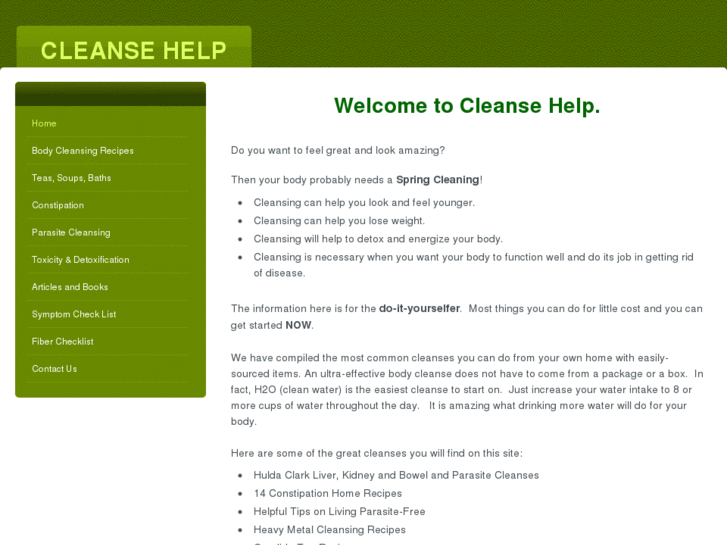 www.cleansehelp.com