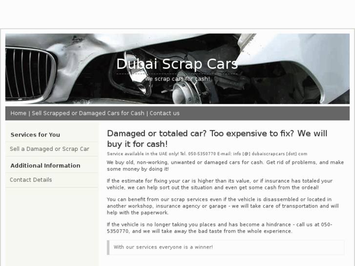 www.dubaiscrapcars.com