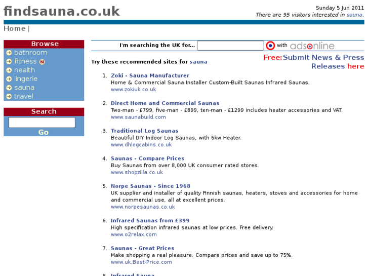 www.findsauna.co.uk