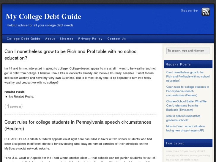 www.mycollegedebtguide.info