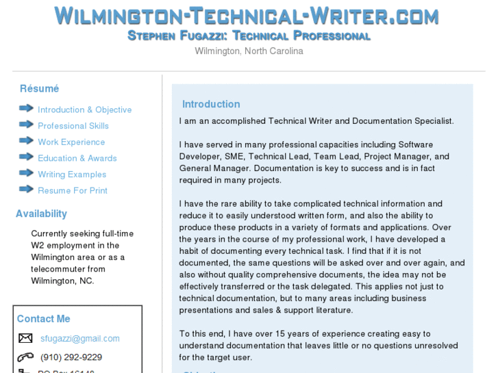 www.wilmington-technical-writer.com