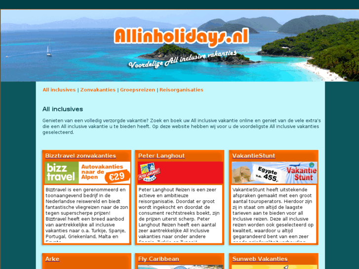 www.allinholidays.nl