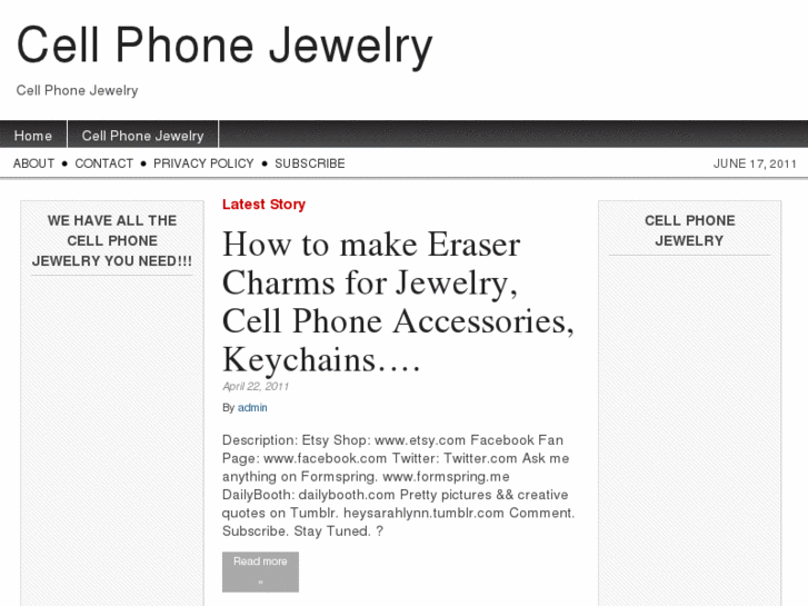 www.cellphonejewelry.net