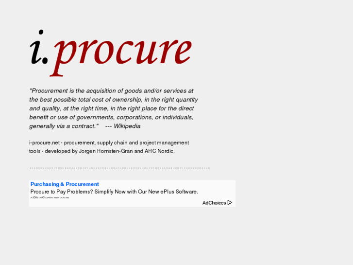 www.i-procure.net