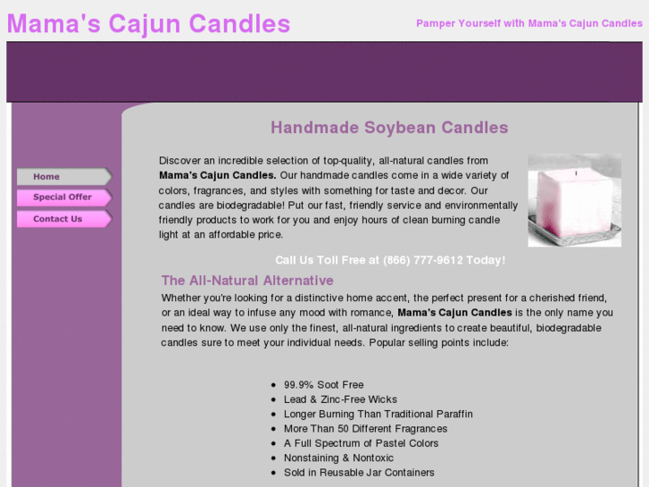 www.mamascajuncandles.com