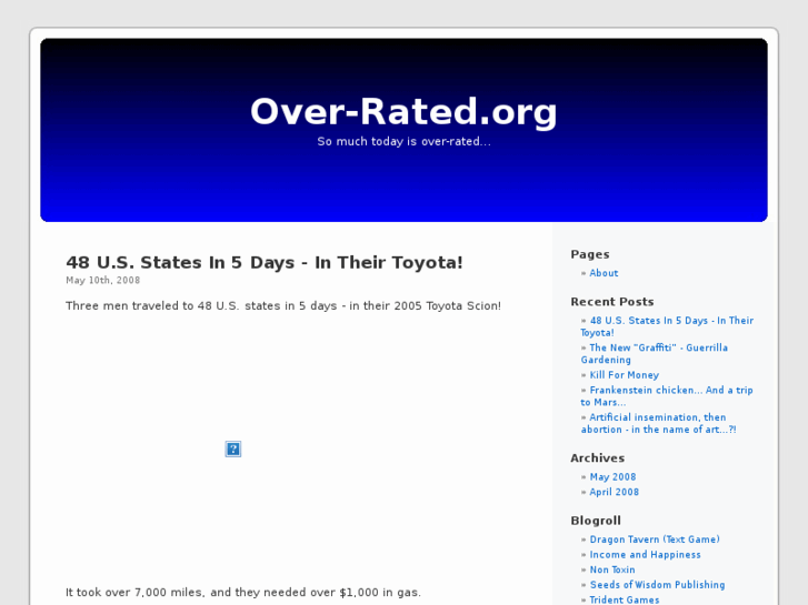 www.over-rated.org