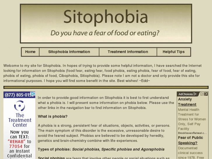 www.sitophobia.info