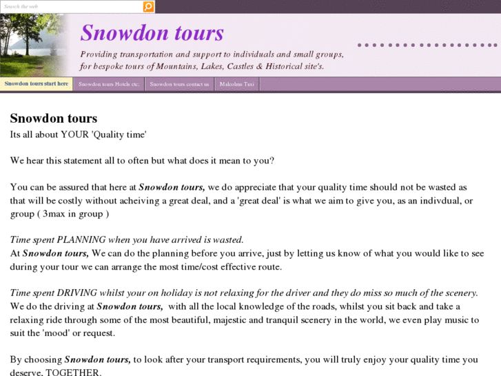 www.snowdontours.com