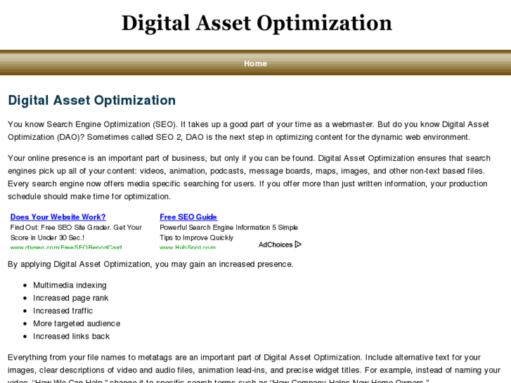 www.digitalassetoptimization.net