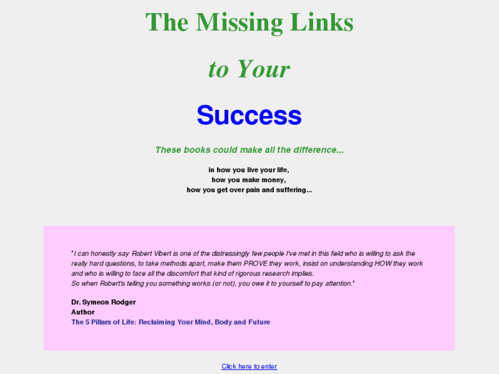 www.missinglinktoyoursuccess.com