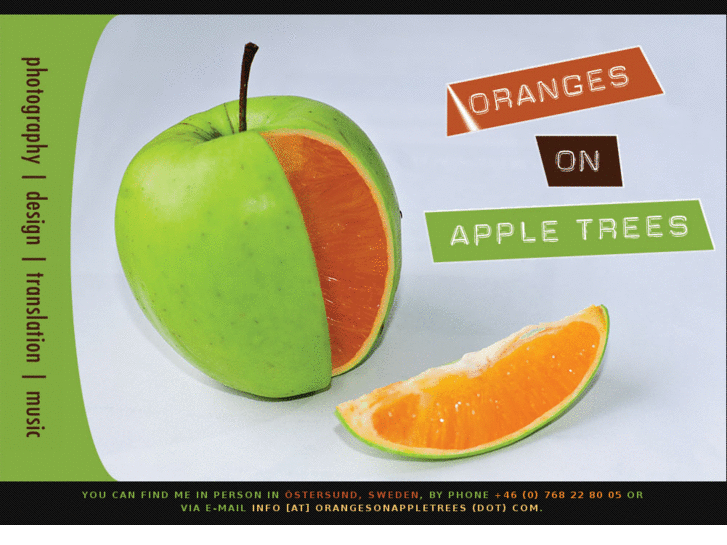 www.orangesonappletrees.com