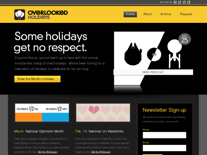 www.overlookedholidays.com