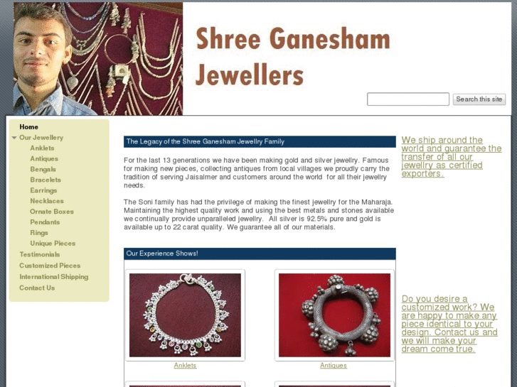 www.shreeganeshamjewellers.com