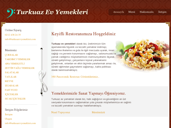 www.turkuazevyemekleri.com