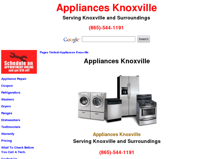 www.appliancesknoxville.com