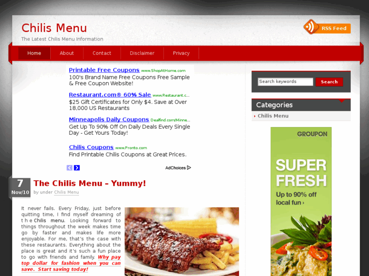 www.chilismenu.net