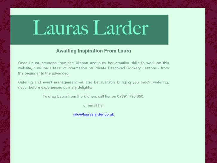 www.lauraslarder.co.uk