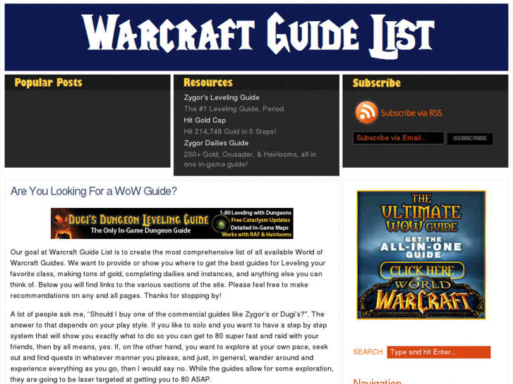 www.warcraftguidelist.com