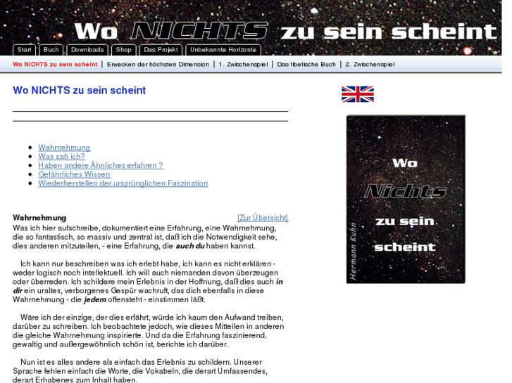 www.wo-nichts-zu-sein-scheint.de