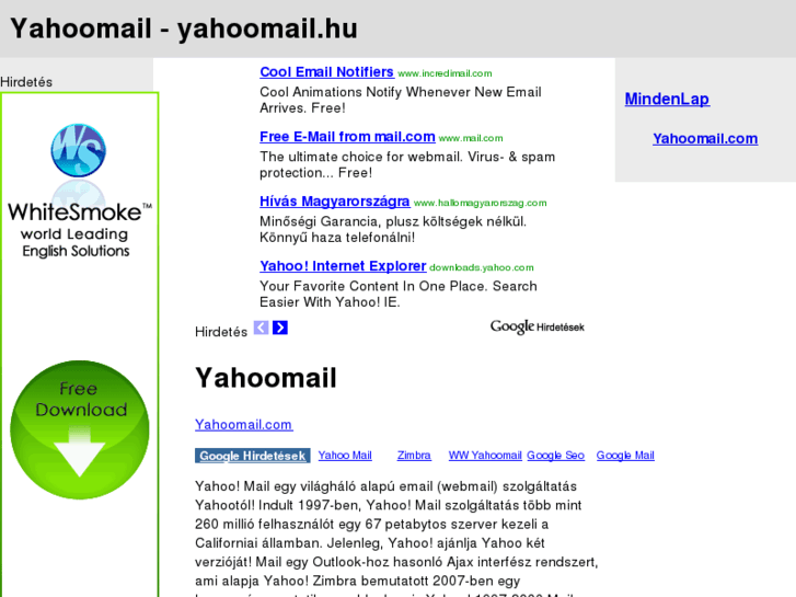 www.yahoomail.hu