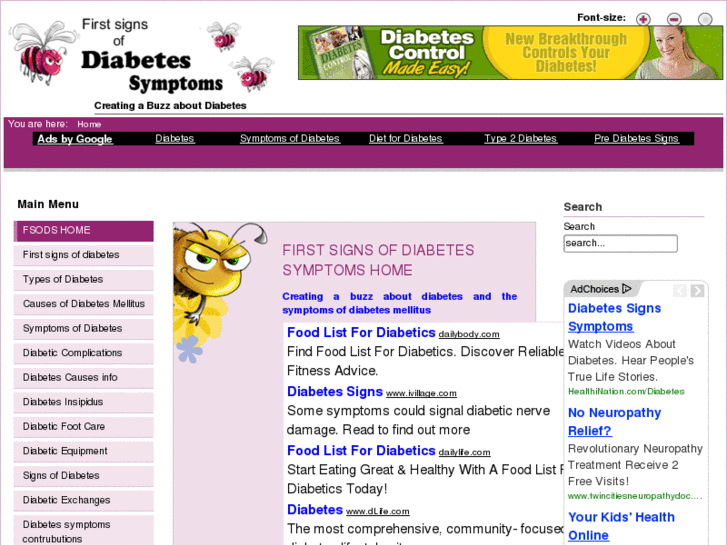 www.firstsignsofdiabetessymptoms.com