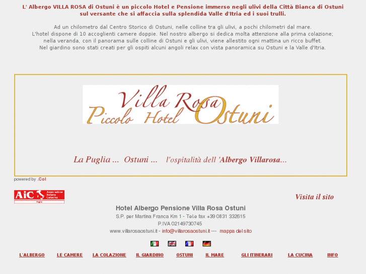 www.villarosaostuni.it