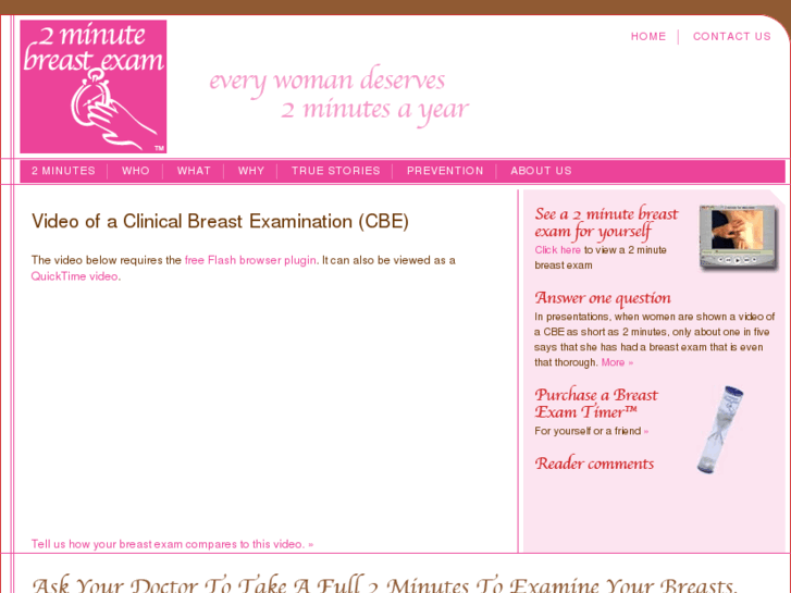 www.2minutebreastexam.com