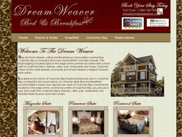 www.dreamweaverbedandbreakfast.com