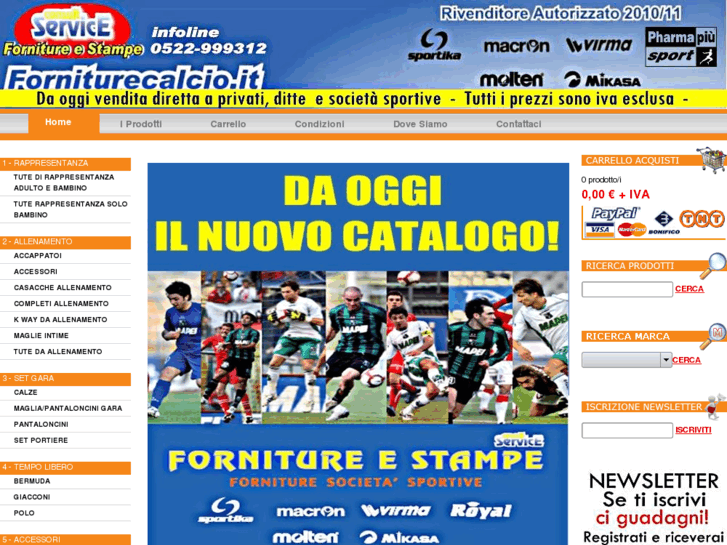 www.forniturecalcio.it