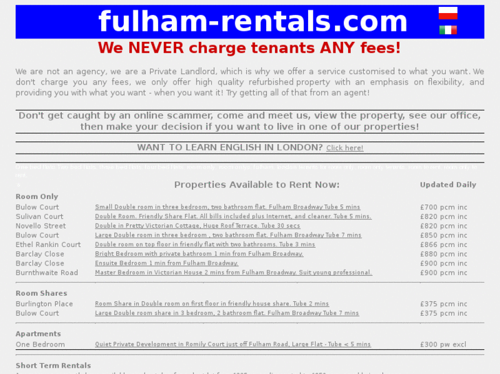 www.fulham-rentals.com