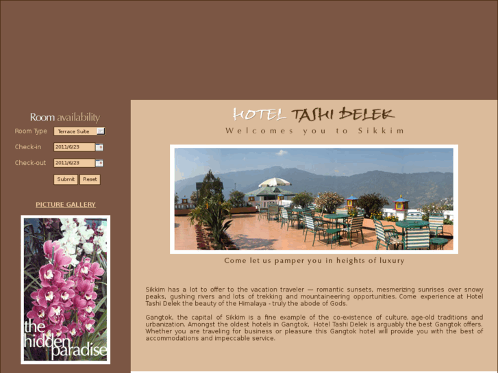 www.hoteltashidelek.com