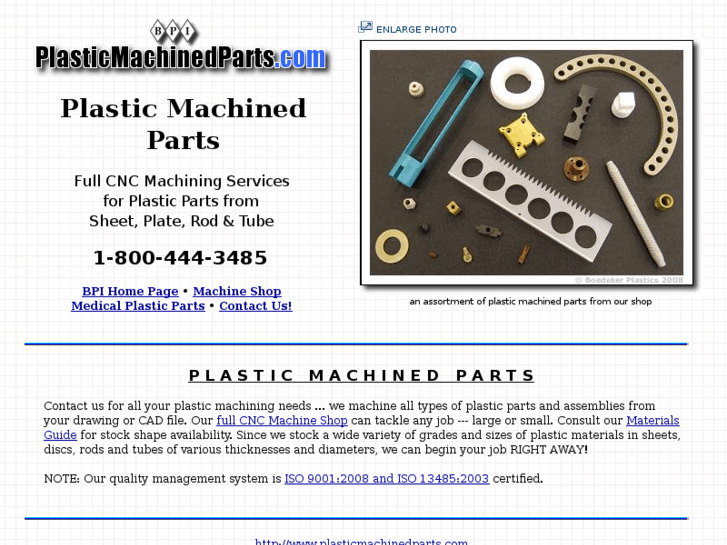 www.plasticmachinedparts.com