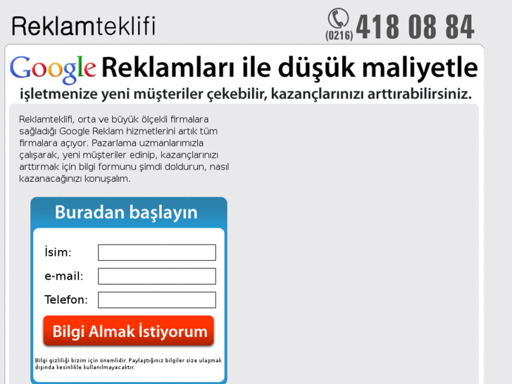 www.reklamteklifi.com