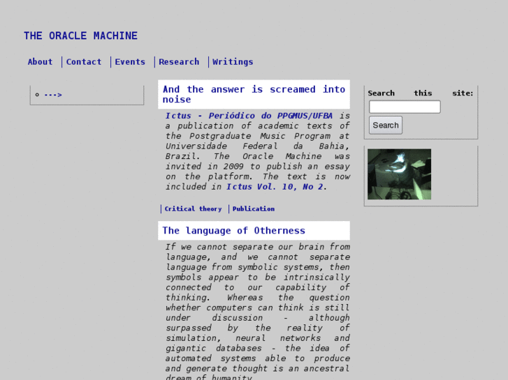 www.theoraclemachine.com