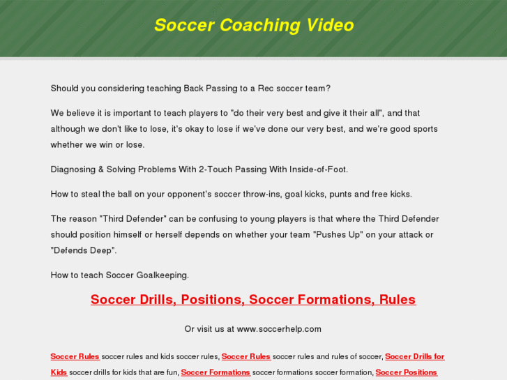 www.soccercoachingvideo.com