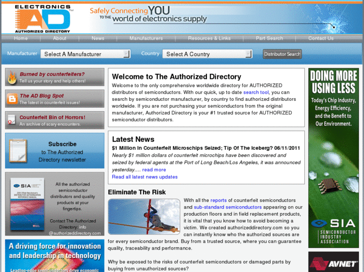 www.electronics-authorized-source-directory.net